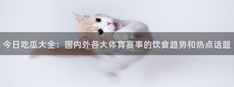 黑料在线吃瓜：今日吃瓜大全：国内外各大体育赛事的饮食趋势和热点话题